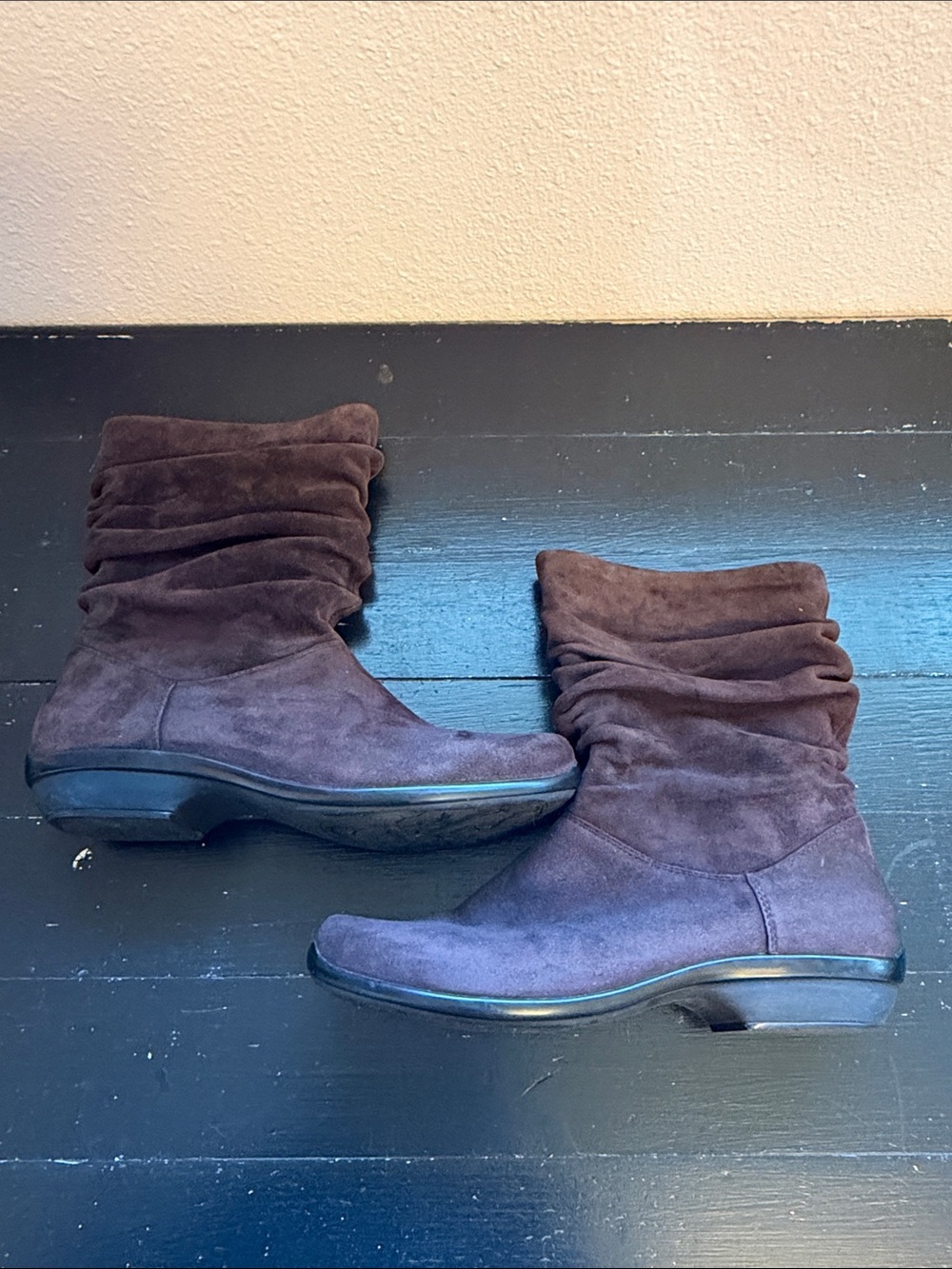 Women's Dansko Slouchy Suede Ankle Boots - Brown